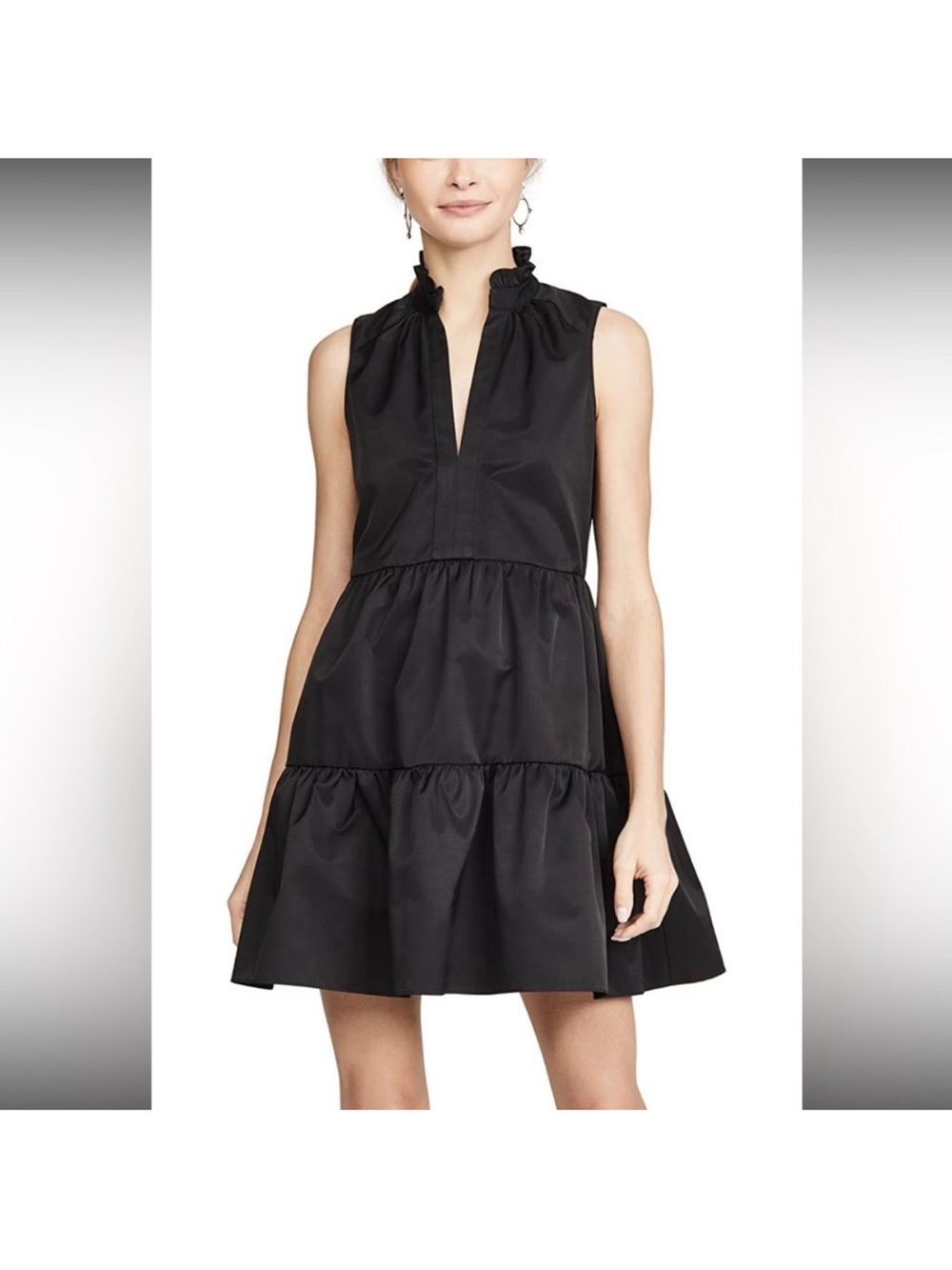 Amanda Uprichard Black Saffron Mini Dress
